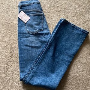 NWT Free People French Girl Flare High Rise Jeans